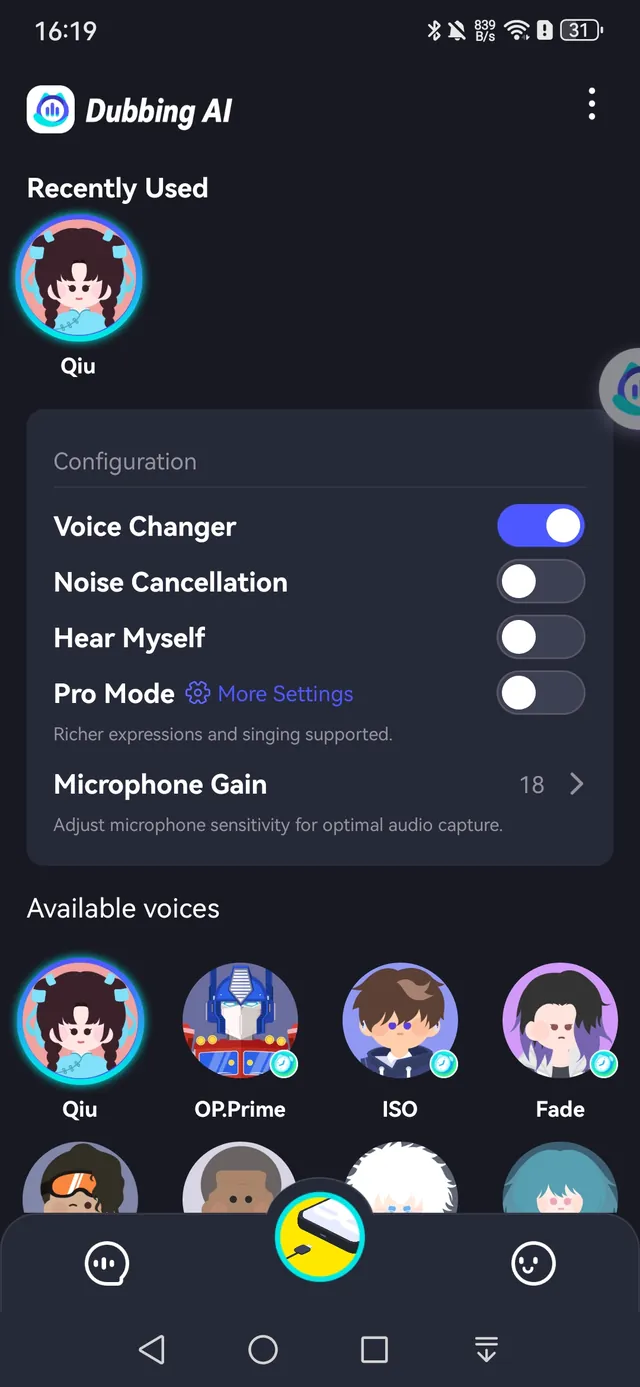 Dubbing AI app connected in Console & VR Mode