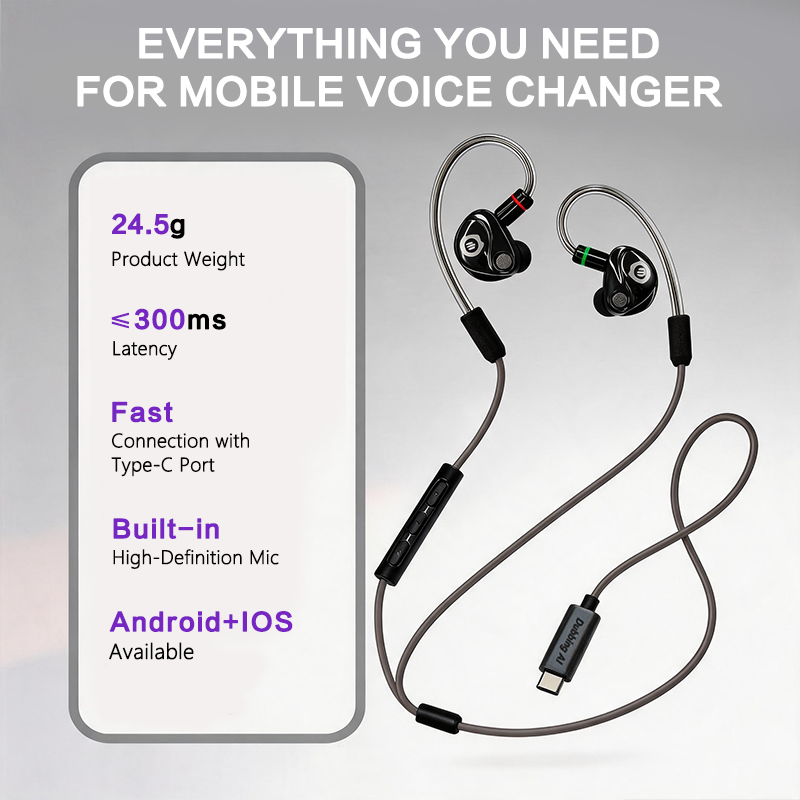 Dubbing Earbuds: Real-Time AI Voice Changer for iOS & Android
